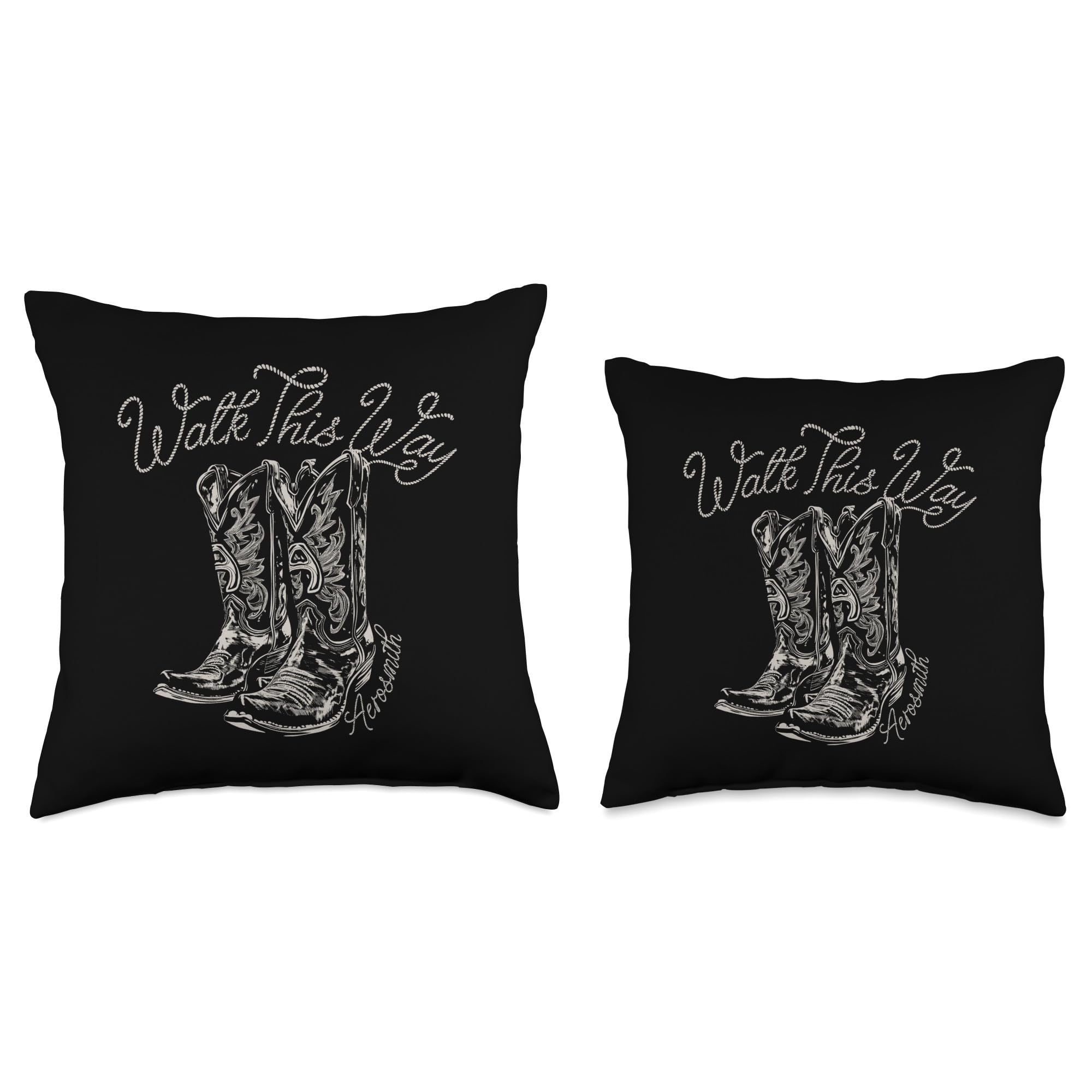 Official Aerosmith Walk This Way Boots Throw Pillow - Image 3